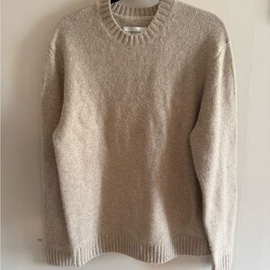 Abercrombie & Fitch Men's Tan Crewneck Sweater